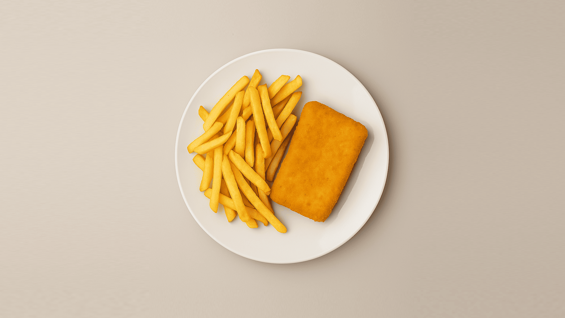 Vyprážaný syr s hranolkami